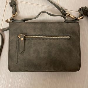 Army Green Crossbody Wallet and Phone Holder